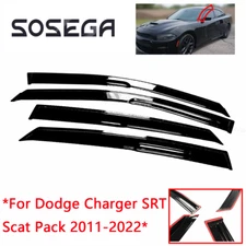 For Dodge Charger SRT Scat Pack 2011-2022 High-Quality Window Visors Rain Guards