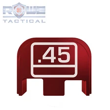 Rowe Tactical Rear Slide Cover Plate for Glock Gen 1-5 - Red - Glock .45