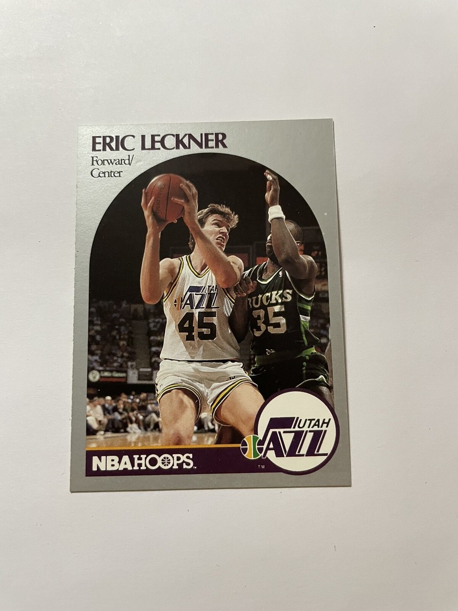 1990 NBA Hoops Basketball Card #291 Eric Leckner Utah Jazz | eBay
