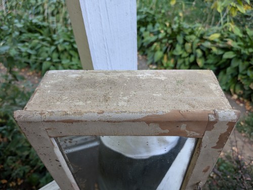 AUTHENTIC! ca 1870 Medicine Cabinet & MIRROR Shabby Farmhouse Chic ANTIQUE - Picture 8 of 10