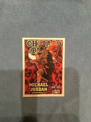 1997-98 HOOPS NBA LEAGUE LEADER CARD #1: MICHAEL JORDAN - SCORING CHAMPION