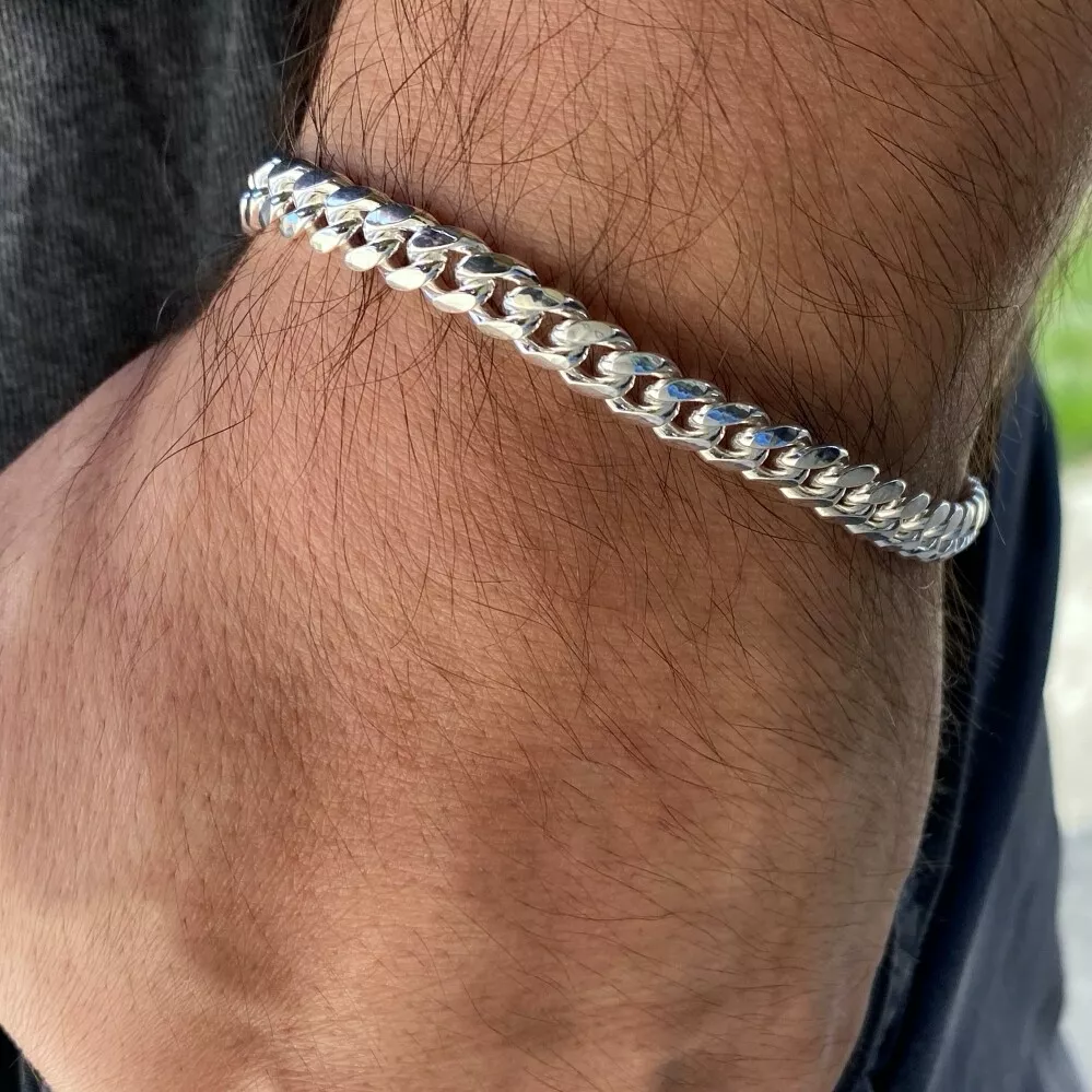 6mm Iced Cuban Link Bracelet 18K x Moissanite – ICECI