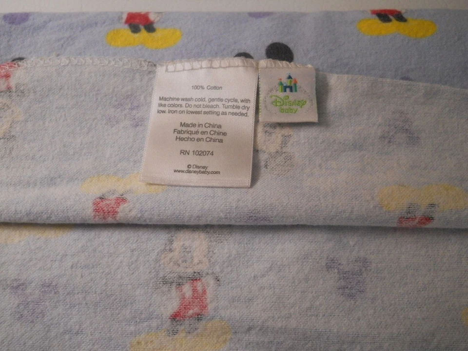 Disney Baby Mickey Mouse receiving blanket & security blanket Lot of 2      AAU - Image 4 of 4