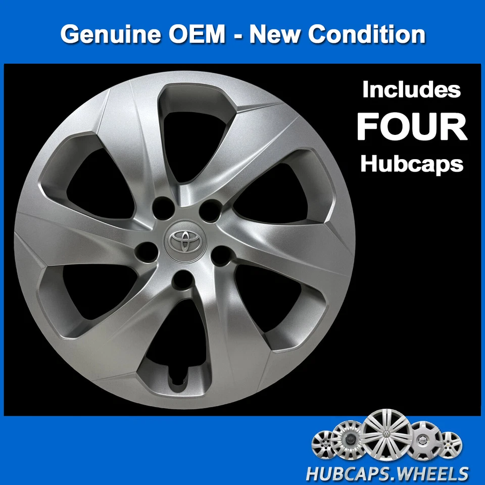 Tapacubos para Toyota Rav4 2019-2025 nuevo genuino OEM juego de fábrica 17 pulgadas 61186 Foto 2 de 4