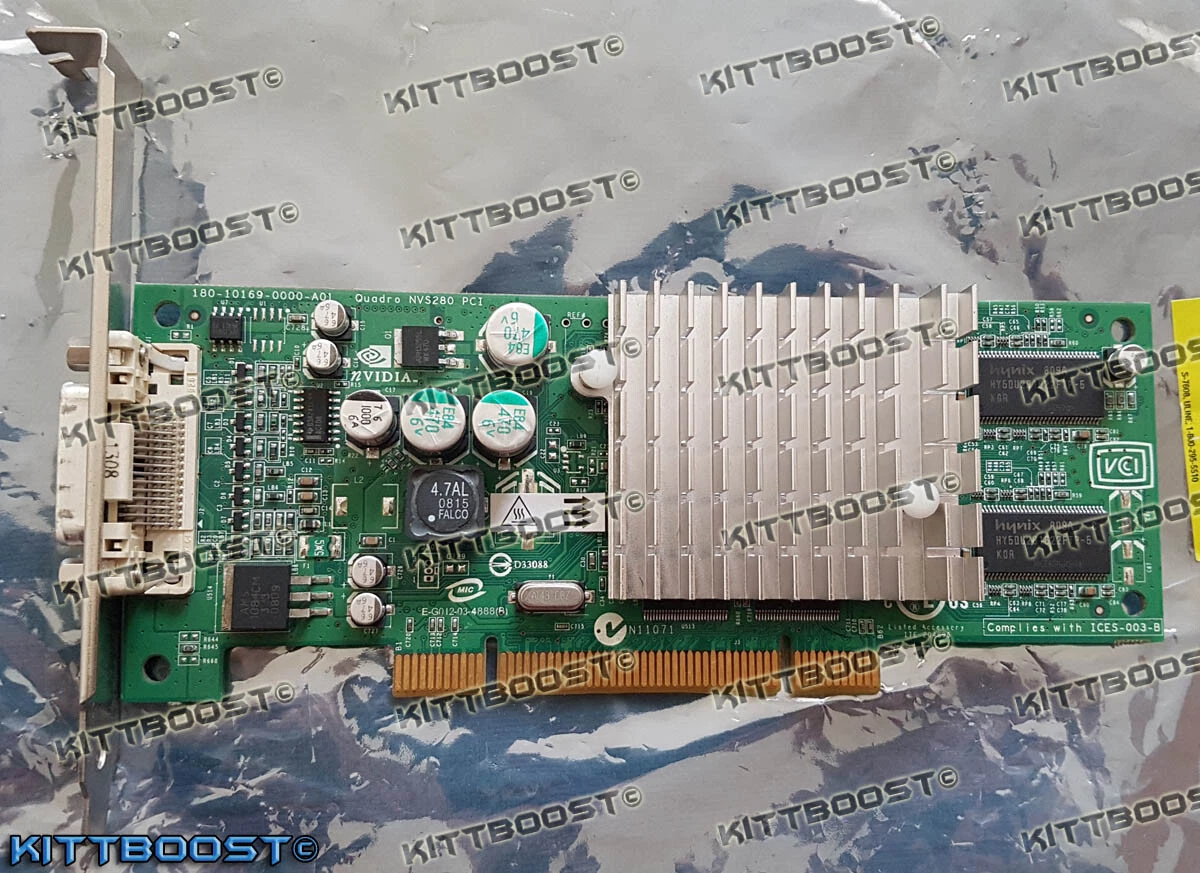 Nvidia HP Quadro 4 Quadro4 NVS 280 NVS280 64MB PCI Graphics Video Card Dual DMS