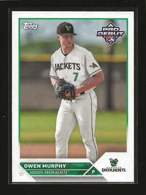 2023 Topps Pro Debut Owen Murphy Base Card Augusta GreenJackets (#PD-135)