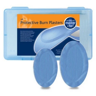 MASTER CHEF MASTERCHEF BLUE HYDROGEL PROTECTIVE BURNS PLASTERS X 5 (SMALL SIZE) - SALE