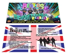 Stern The Beatles Beatlemania Pinball Custom Apron Instruction Cards
