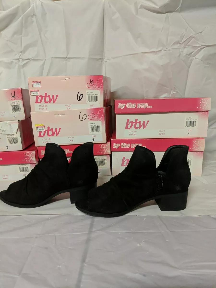Girls BTW south s Black Shoes boot shoe heel Size 11 62