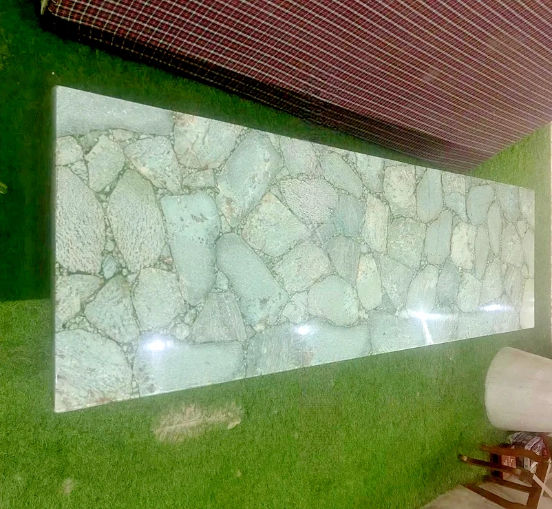 Encimera de amazonita, losa de piedra de granito para encimeras, losa de mesa de comedor de piedra Foto 2 de 4