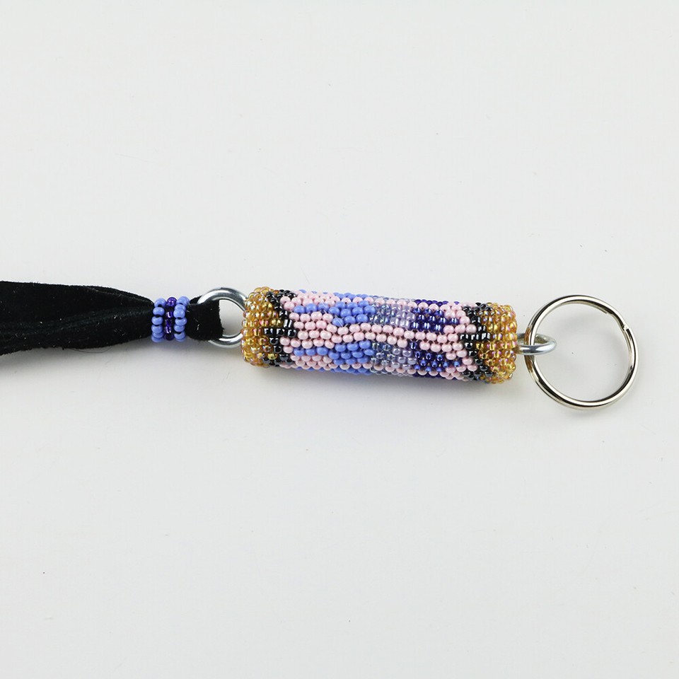 NATIVE AMERICAN ZUNI BEADED KEY RING BY PATSY WAIKANIWA | eBay