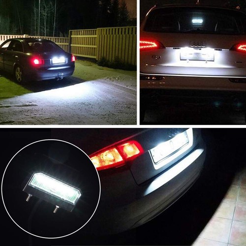 2x Waterproof Universal 6 LED License Number Plate Light Car Truck Trailer Lorry - Picture 7 of 8
