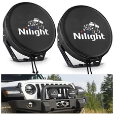 Nilight 9inch Round Offroad Driving Pod Light Cover 9.25 Inch Protective Cover