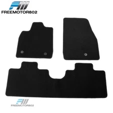 Fits 21-25 Ford Mustang Mach-E Nylon Floor Mats Liner Black Front Back Carpets