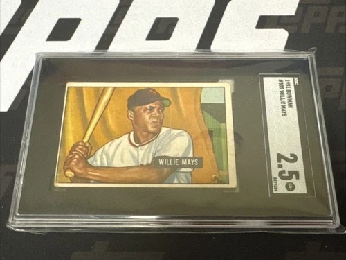 1951 Bowman #305 Willie Mays Rookie HOF RC Iconic Baseball Card SGC 2.5 GD+