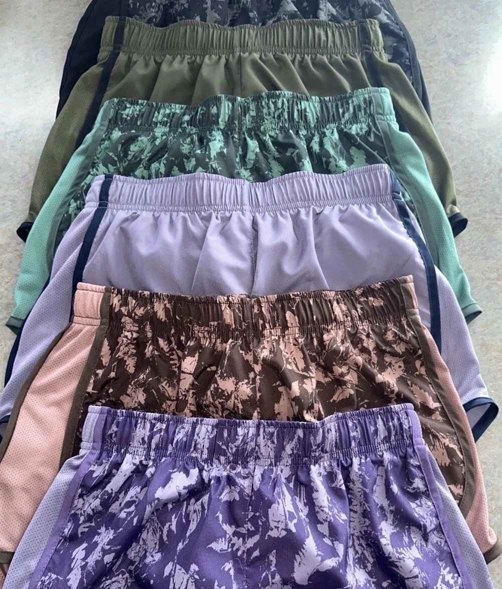 Womens Nike Dri-Fit Running Shorts LOT (Size XS) (6) Pairs NWT RETAIL $192 SALE!