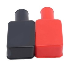 Car Battery Terminal Cover Caps Positive Negative Soft Rubber Protective 1 Pair Car Battery Terminal Cover Caps Positive Negative Soft Rubber Protective 1 Pair