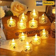 6pcs Flameless LED Tea Light Candles Flickering Battery Romantic Decor Lights