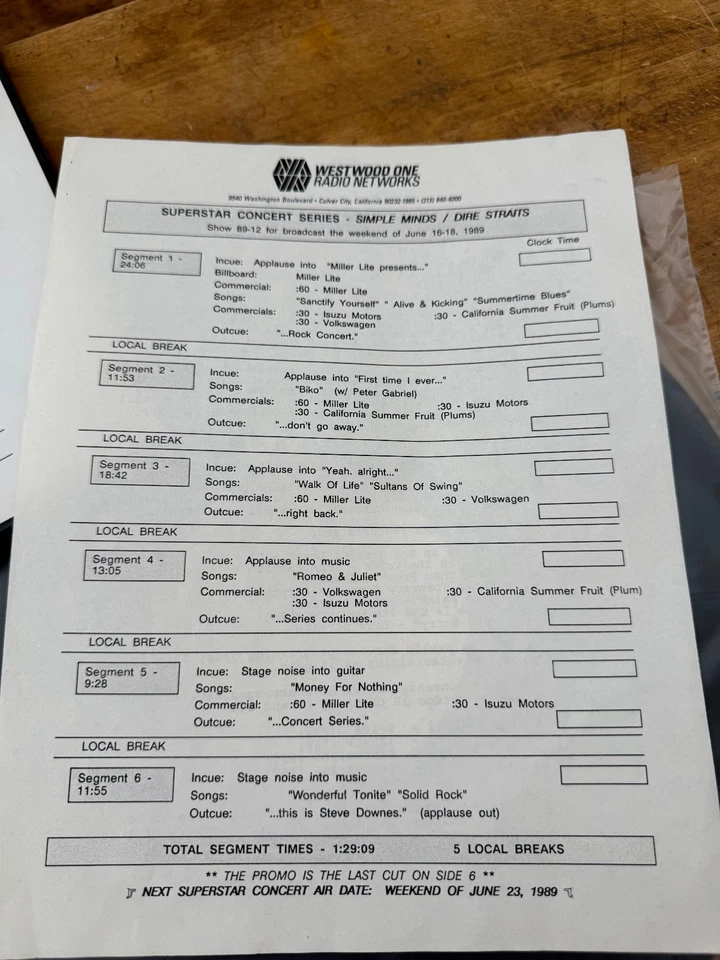 U2 SIMPLE MINDS : 3LP BOX-SET WESTWOOD ONE - RAINBOW WARRIORS - USA PROMO - Bild 2 von 4