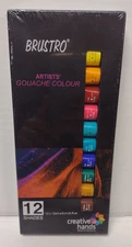 Brustro Artists Gouache Colour Set of 12 New / Sealed