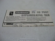 Instruction Sheet Only - AMT Fruehauf Reefer FB 40 Foot Trailer Model Kit #T507