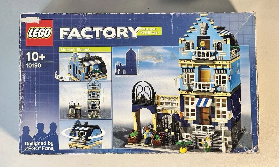 LEGO Market Street 10190 Factory Series Modular - Open Box w/ Manual Please Read - Image 2 of 4