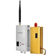 1.2G 1.5W Wireless Audio Video Transceiver CCTV Monitoring Transmitter