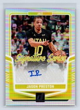 Jason Preston 2024-25 Donruss Signature Series AU Utah Jazz #SS-JPJ