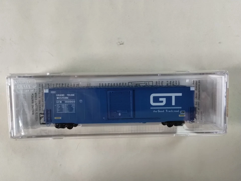 Micro-Trains MTL N-Scale 60' Excess Height Boxcar Grand Trunk Western #384060 - Image 2 of 4