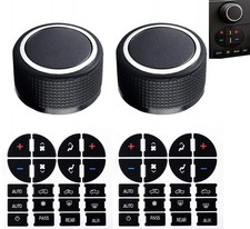 Rear Radio Volume Control Knob Replacement  AC Dash Button Sticker Kit for G...