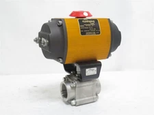 238186 New-No Box; Flowserve 11/2446666TTSER2 Actuated Ball Valve SS; 1-1/2NPT