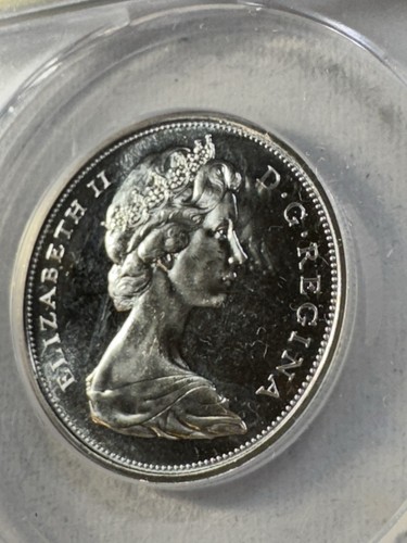 1966 Canada 50 Cents Proof Like Coin Graded MS 66 by ANACS - Picture 7 of 8