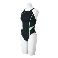 Mizuno GX SONIC STREAM Women's Competitive Swimsuit Medium Cut Black/Charcoal