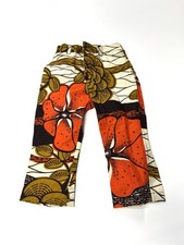 African Wax Fabric Ankara Pants No Size Check Measurements Multicolor Kids