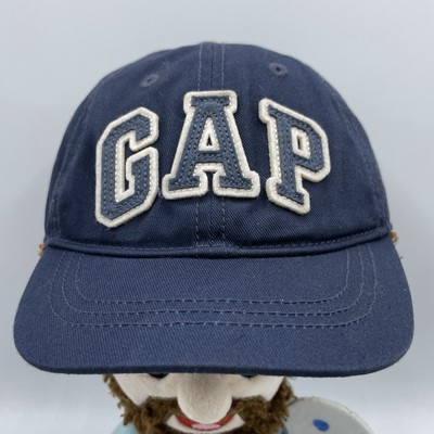 Gap Hat Baby Toddler XS/Small Navy Blue Baseball Cap Spell Out Logo Applique
