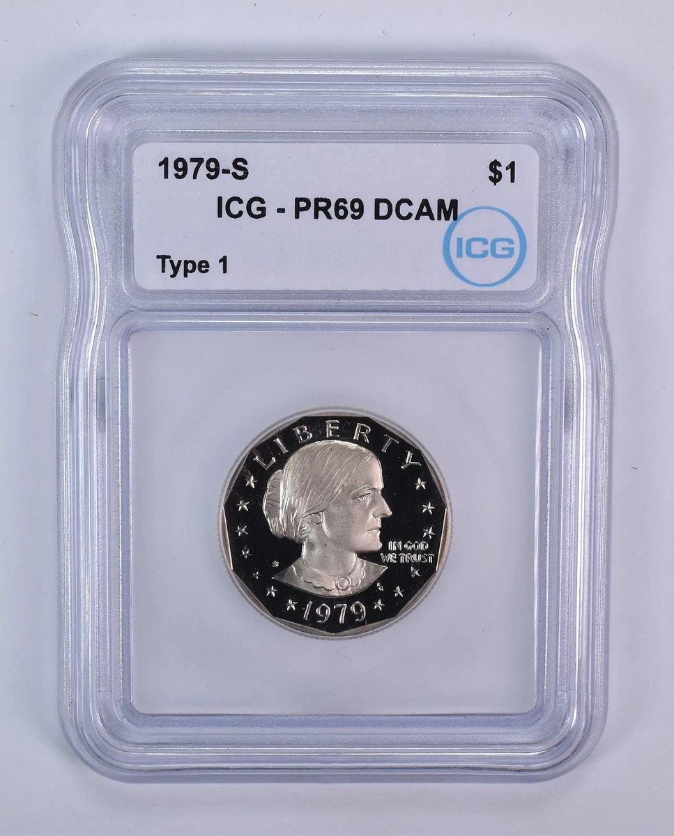 PR 69 Graded 1979 Susan B Anthony Dollars (1979-1981, 1999) for
