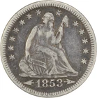 1853 Liberty Seated Silver Quarter Arrows and Rays VF Uncertified #335