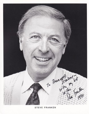 Steve Franken Original Autograph on Large Photo