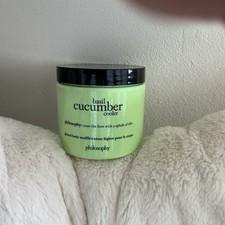 NEW PHILOSOPHY BASIL CUCUMBER COOLER GLAZED BODY SOUFFLE CREME 16 OUNCES
