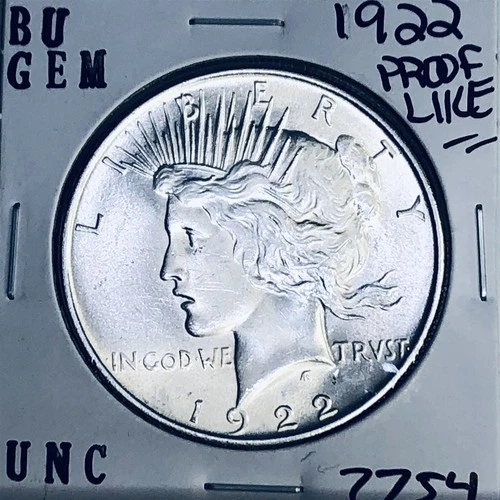 1922 P BU GEM PEACE SILVER DOLLAR UNC MS+++ U.S. MINT RARE COIN 7754