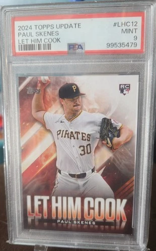 2024 Topps Update - Let Him Cook Paul Skenes Rookie #LHC-12 RC PSA 9