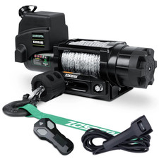 Zostera Electric Winch 6000lbs 12000lb Synthetic Rope Boat Trailer 4wd Towing