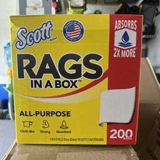Kimberly Clark (#75260) Scott Rags In A Box Shop Towels, 1 Box (200 count)