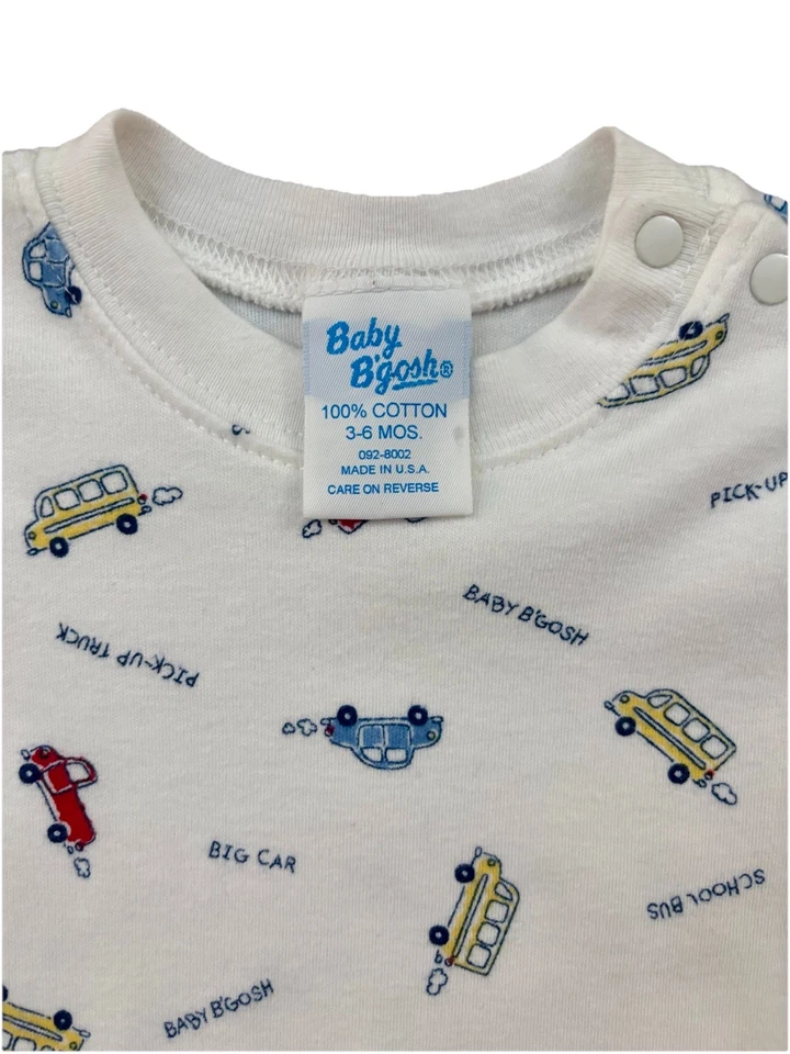 De colección OshKosh Bebé B’gosh Vehículos Camión de Bomberos Coche Body Bebé Niño Talla 3-6M Foto 2 de 4