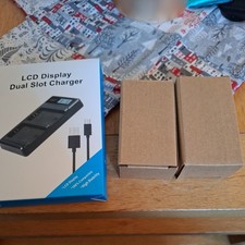 2× NP-F550 Battery + Dual Charger For SONY NP-F330 NP-F750 NP-F530 NPF970 Camera