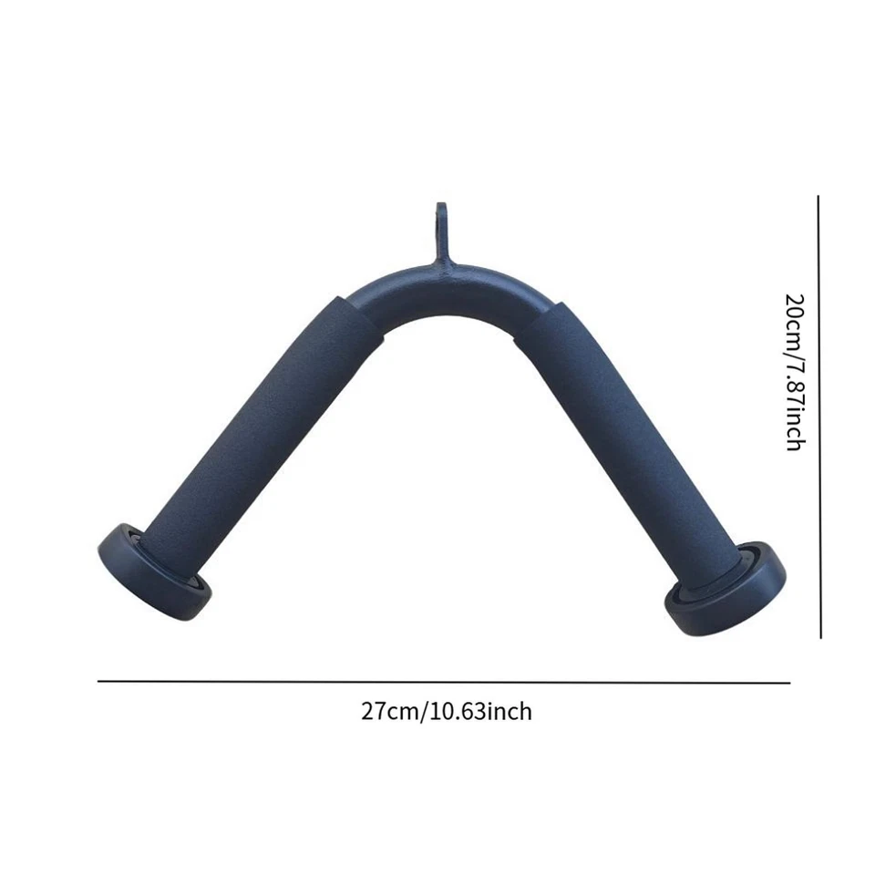 Tricep Press Down Bar Ergonomic Accessories Weight Workout Seated Row Handle - Image 3 of 4