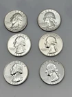 1961 1962 Proof Washington Quarters 6 Coin Lot Silver #001