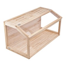 Wooden Hamster Cage, 270  Viewing Hamster Habitat, 32 x 16 x 16 in, Dwarf H