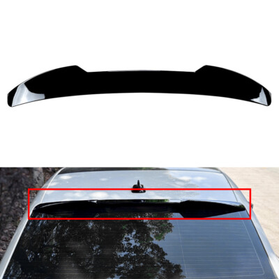 Black Rear Window Roof Spoiler Wing Lip For Audi A3 S3 RS3 8Y Sedan 2021-2025