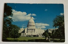 Vintage Postcard c1955 ~ The US Capitol seen from the Mall ~ Washington DC